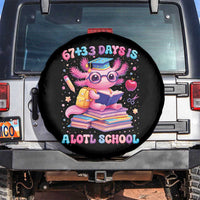 Axolotl 100 Days Of School Spare Tire Cover 100 Days Is Alotl School 67 33 Six Seven Meme
