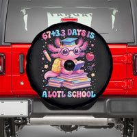 Axolotl 100 Days Of School Spare Tire Cover 100 Days Is Alotl School 67 33 Six Seven Meme