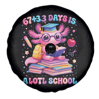 Axolotl 100 Days Of School Spare Tire Cover 100 Days Is Alotl School 67 33 Six Seven Meme