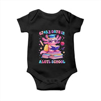 Axolotl 100 Days Of School Baby Onesie 100 Days Is Alotl School 67 33 Six Seven Meme