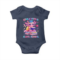 Axolotl 100 Days Of School Baby Onesie 100 Days Is Alotl School 67 33 Six Seven Meme