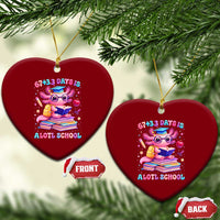 Axolotl 100 Days Of School Ceramic Ornament 100 Days Is Alotl School 67 33 Six Seven Meme