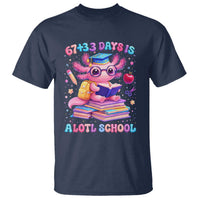 Axolotl 100 Days Of School T Shirt 100 Days Is Alotl School 67 33 Six Seven Meme