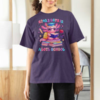 Axolotl 100 Days Of School T Shirt For Women 100 Days Is Alotl School 67 33 Six Seven Meme