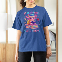 Axolotl 100 Days Of School T Shirt For Women 100 Days Is Alotl School 67 33 Six Seven Meme