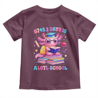 Axolotl 100 Days Of School Toddler T Shirt 100 Days Is Alotl School 67 33 Six Seven Meme