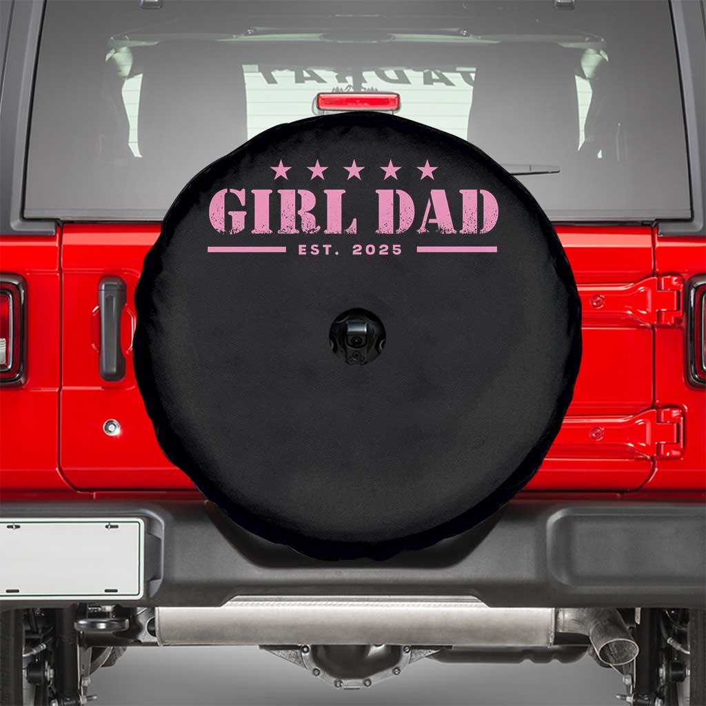 Girl Dad Est. 2025 Spare Tire Cover