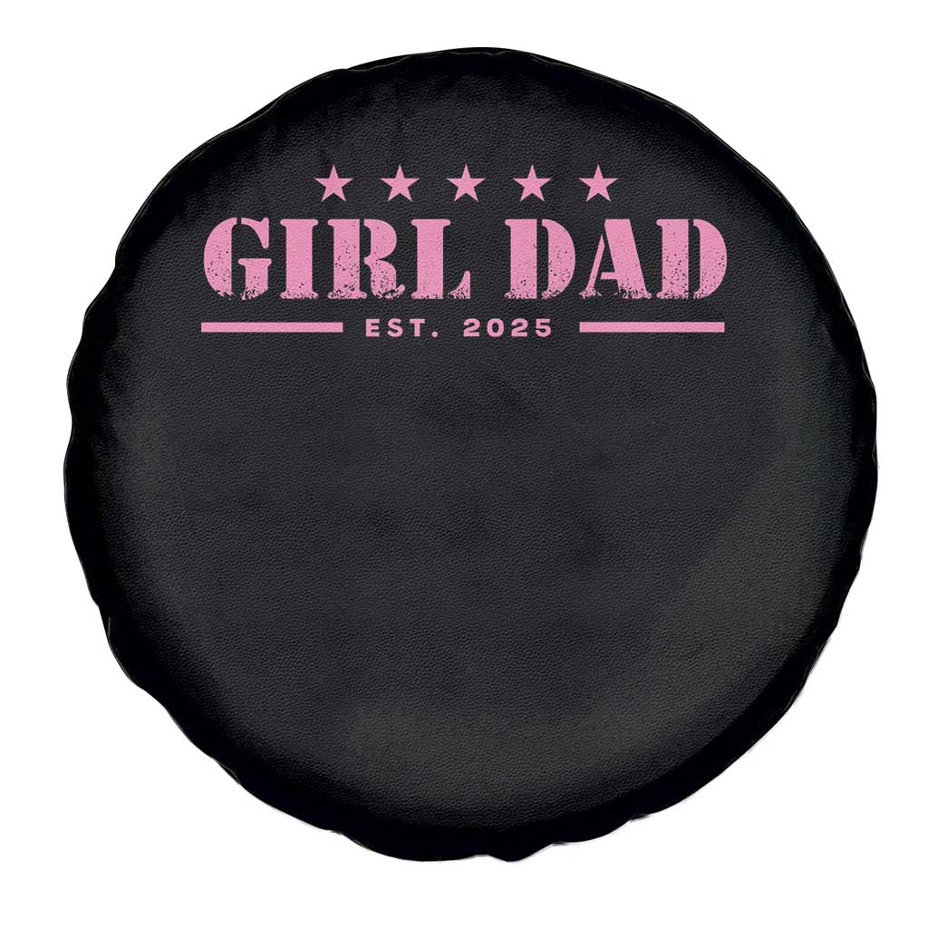 Girl Dad Est. 2025 Spare Tire Cover