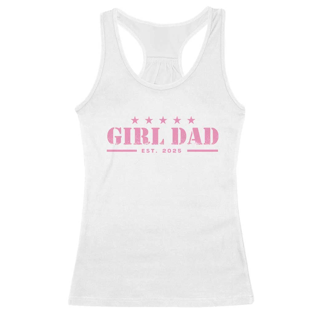 Girl Dad Est. 2025 Racerback Tank Top