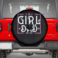 Girl Dad Est. 2025 Spare Tire Cover Pink Dad First Fathers Day