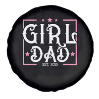 Girl Dad Est. 2025 Spare Tire Cover Pink Dad First Fathers Day