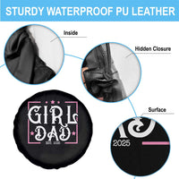 Girl Dad Est. 2025 Spare Tire Cover Pink Dad First Fathers Day