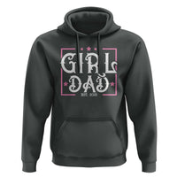 Girl Dad Est. 2025 Hoodie Pink Dad First Fathers Day
