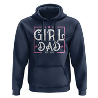 Girl Dad Est. 2025 Hoodie Pink Dad First Fathers Day