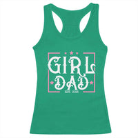 Girl Dad Est. 2025 Racerback Tank Top Pink Dad First Fathers Day