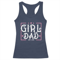 Girl Dad Est. 2025 Racerback Tank Top Pink Dad First Fathers Day