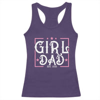 Girl Dad Est. 2025 Racerback Tank Top Pink Dad First Fathers Day