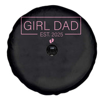 Girl Dad Est. 2025 Spare Tire Cover Expect Baby 2025 Fathers Day