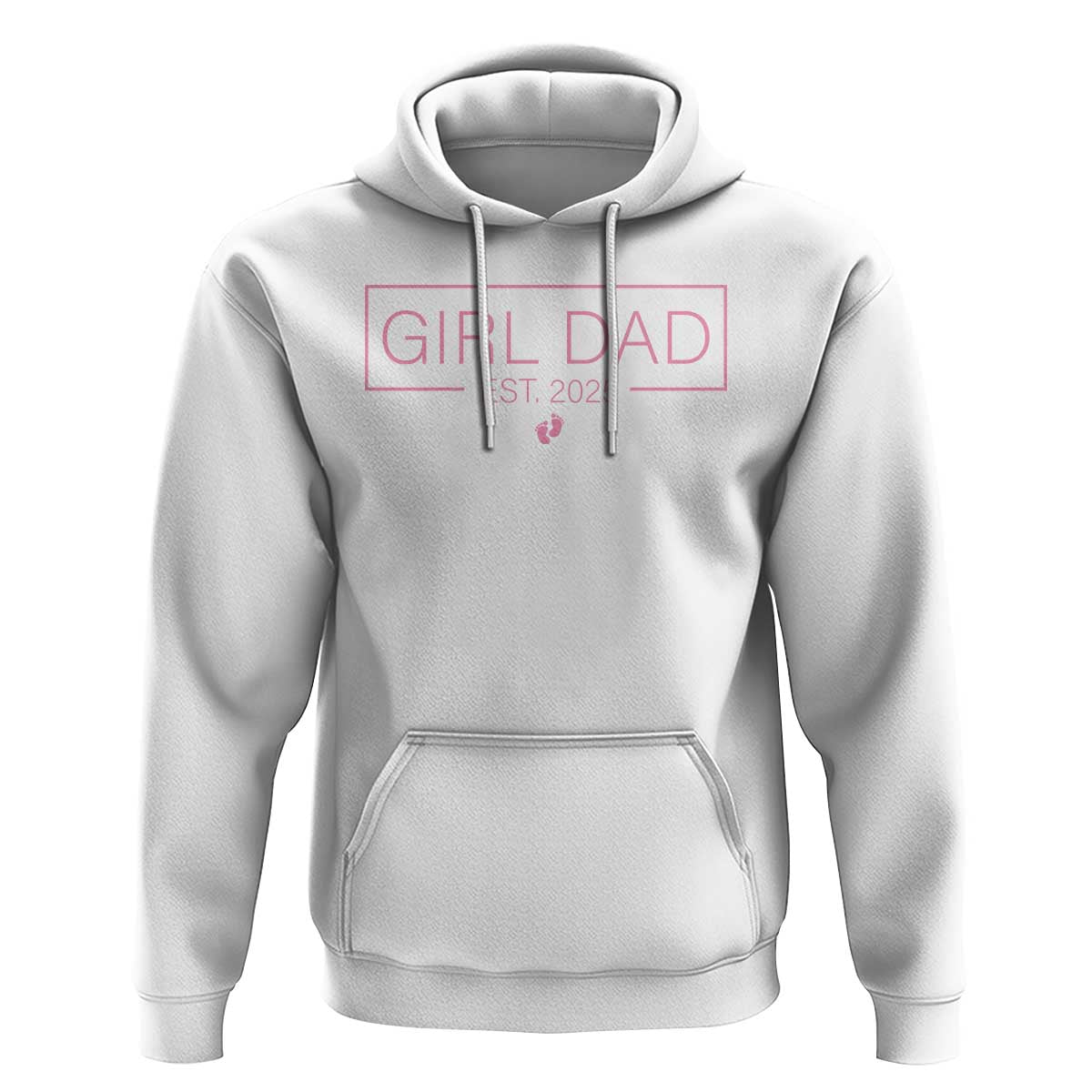 Girl Dad Est. 2025 Hoodie Expect Baby 2025 Fathers Day