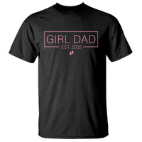 Girl Dad Est. 2025 T Shirt Expect Baby 2025 Fathers Day