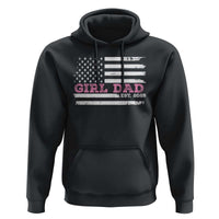 Dad Of Girl Est. 2025 Hoodie Father Girl To Be 2025 Daddy Fathers Day USA Flag