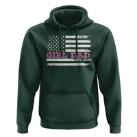Dad Of Girl Est. 2025 Hoodie Father Girl To Be 2025 Daddy Fathers Day USA Flag