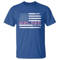 Dad Of Girl Est. 2025 T Shirt Father Girl To Be 2025 Daddy Fathers Day USA Flag