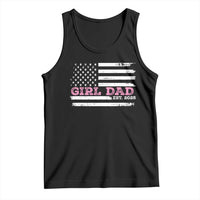 Dad Of Girl Est. 2025 Tank Top Father Girl To Be 2025 Daddy Fathers Day USA Flag