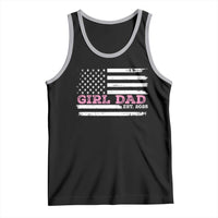 Dad Of Girl Est. 2025 Tank Top Father Girl To Be 2025 Daddy Fathers Day USA Flag