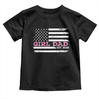 Dad Of Girl Est. 2025 Toddler T Shirt Father Girl To Be 2025 Daddy Fathers Day USA Flag