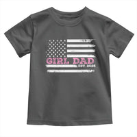 Dad Of Girl Est. 2025 Toddler T Shirt Father Girl To Be 2025 Daddy Fathers Day USA Flag