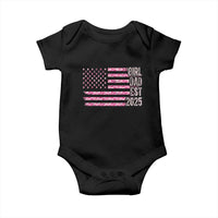 Dad Of Girl Est. 2025 Baby Onesie Father Girl To Be 2025 Daddy Camouflage Camo Flag