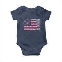 Dad Of Girl Est. 2025 Baby Onesie Father Girl To Be 2025 Daddy Camouflage Camo Flag