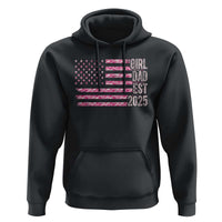 Dad Of Girl Est. 2025 Hoodie Father Girl To Be 2025 Daddy Camouflage Camo Flag