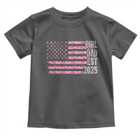 Dad Of Girl Est. 2025 Toddler T Shirt Father Girl To Be 2025 Daddy Camouflage Camo Flag