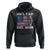 Girl Dad Est. 2025 Hoodie American USA Flag Pink Dad Fathers Day