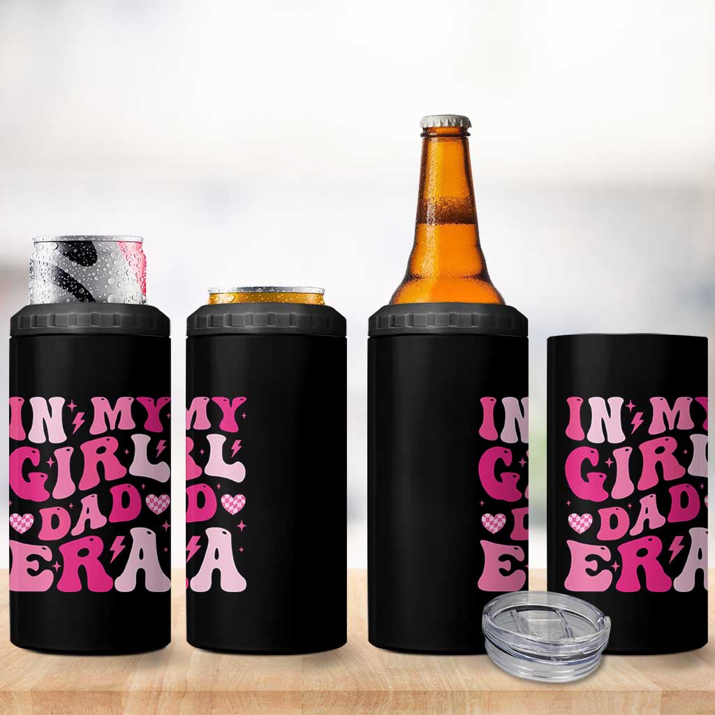 In My Dad Girl Era 4 in 1 Can Cooler Tumbler Funny Fathers Day Gift 2025