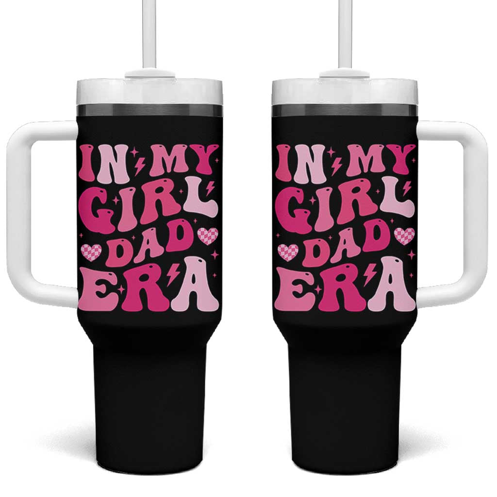 In My Dad Girl Era Tumbler With Handle Funny Fathers Day Gift 2025