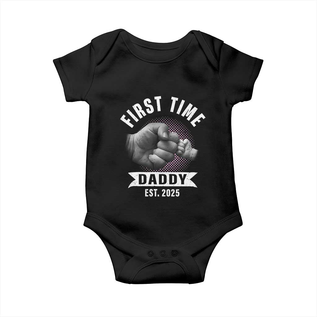 Girl Dad Est. 2025 Baby Onesie Fist Time Daddy To Be