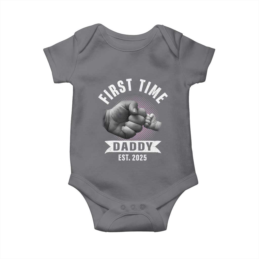 Girl Dad Est. 2025 Baby Onesie Fist Time Daddy To Be