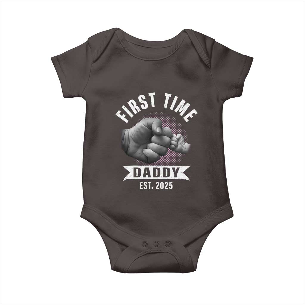Girl Dad Est. 2025 Baby Onesie Fist Time Daddy To Be