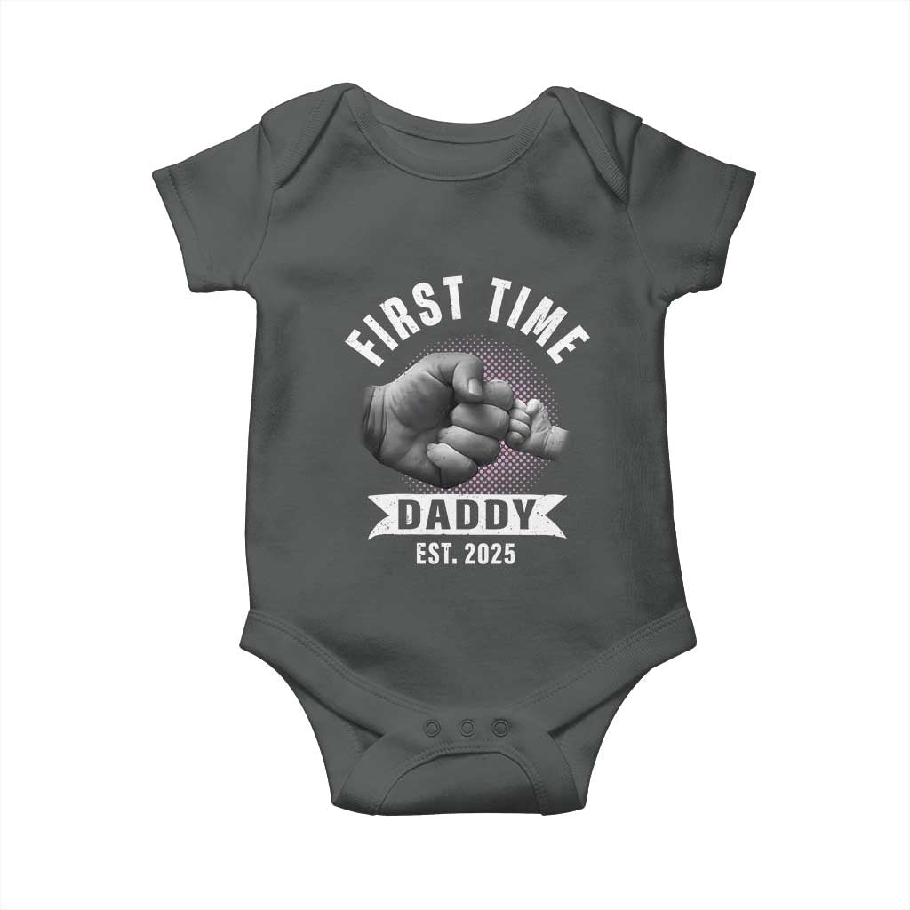 Girl Dad Est. 2025 Baby Onesie Fist Time Daddy To Be
