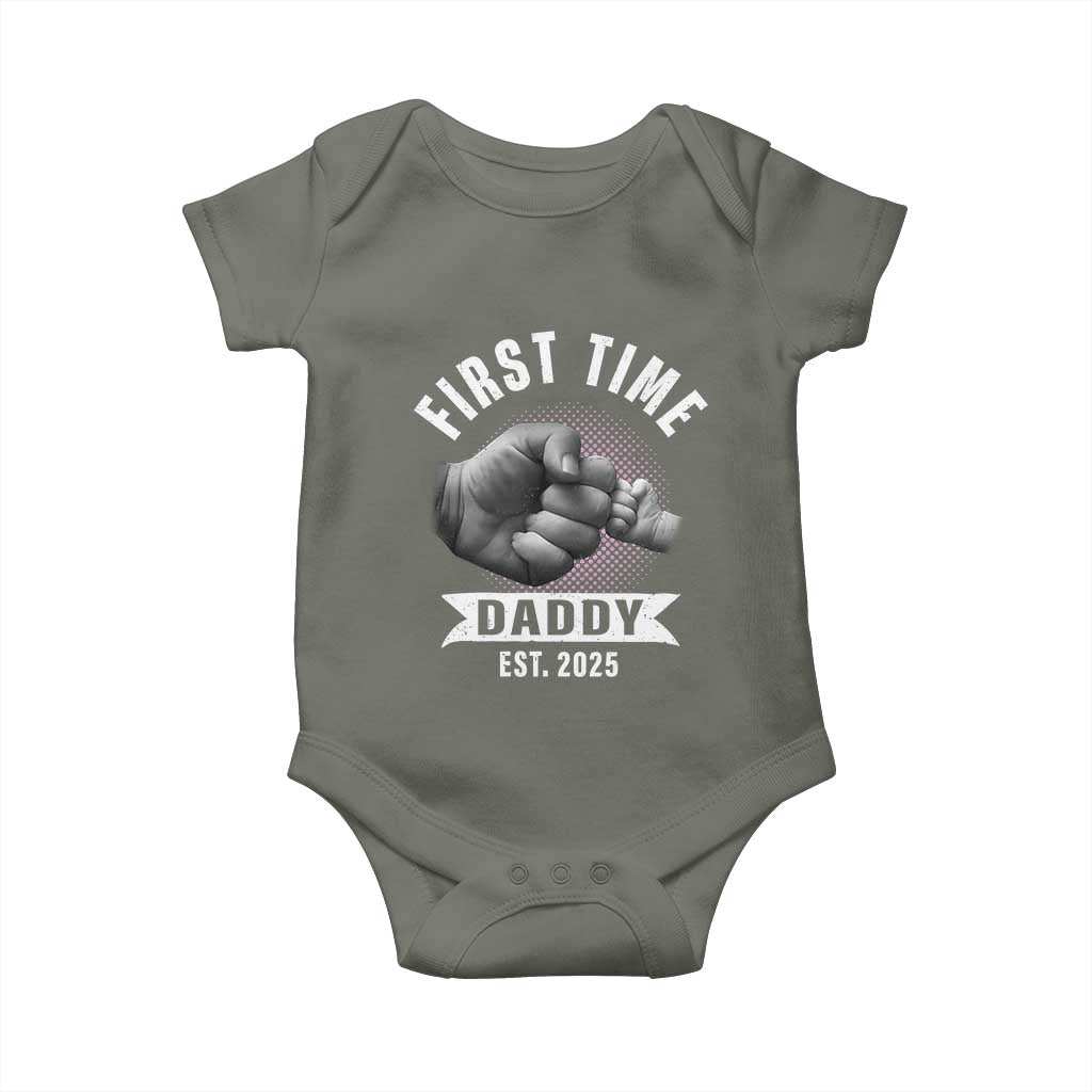 Girl Dad Est. 2025 Baby Onesie Fist Time Daddy To Be
