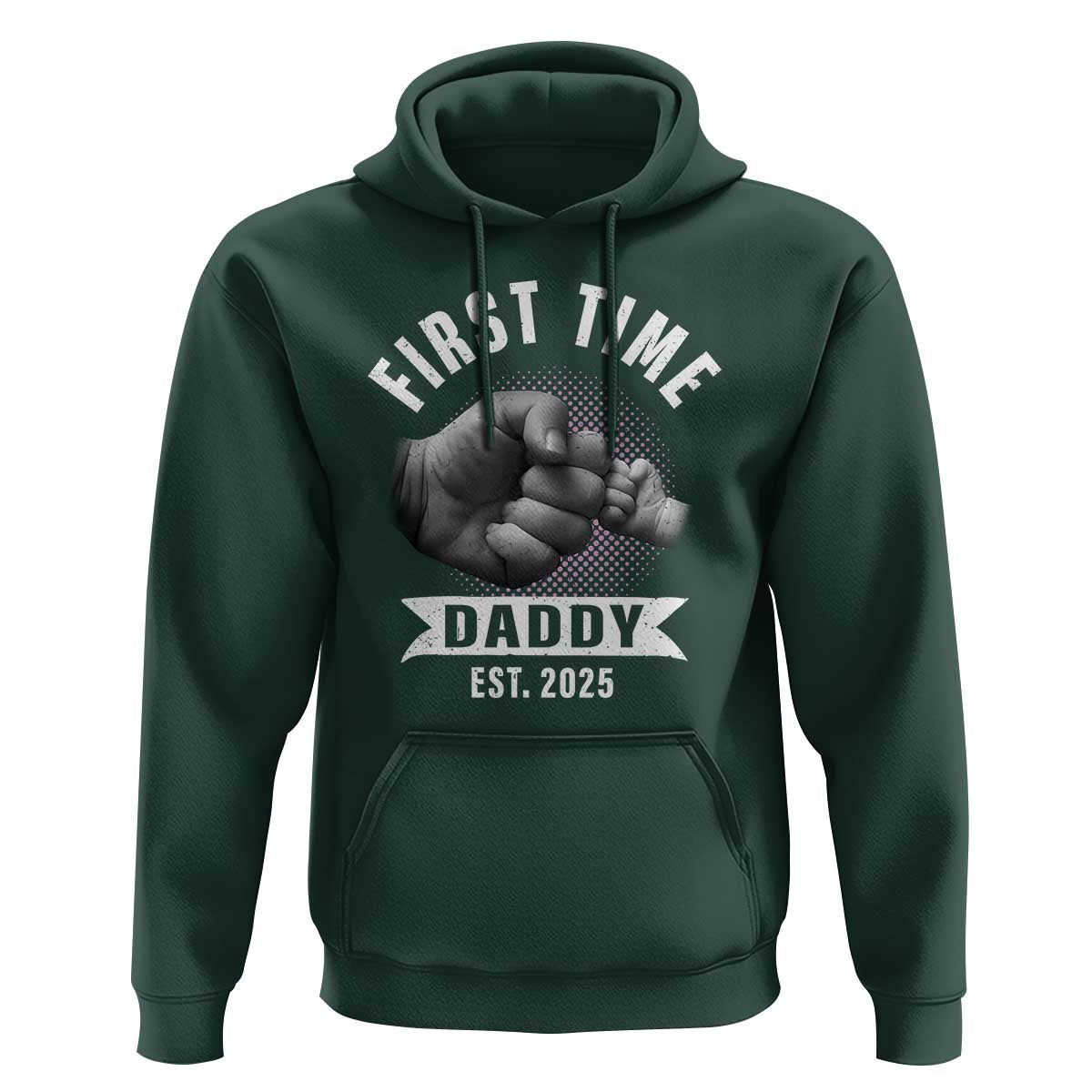 Girl Dad Est. 2025 Hoodie Fist Time Daddy To Be