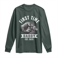 Girl Dad Est. 2025 Long Sleeve Shirt Fist Time Daddy To Be