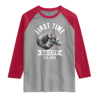 Girl Dad Est. 2025 Raglan Shirt Fist Time Daddy To Be