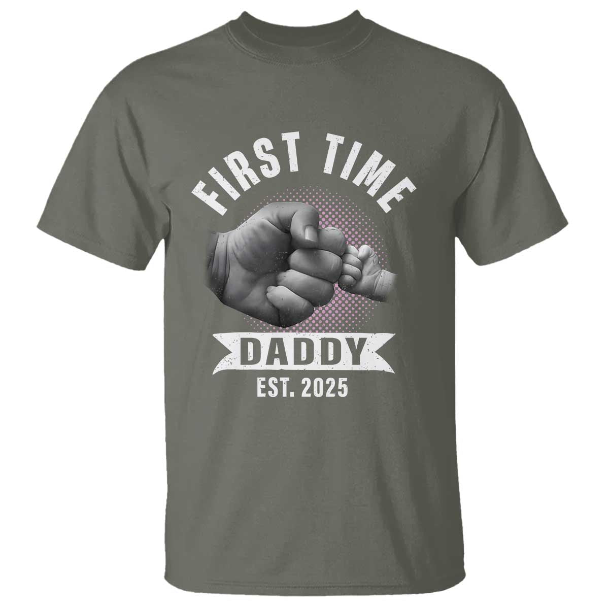 Girl Dad Est. 2025 T Shirt Fist Time Daddy To Be