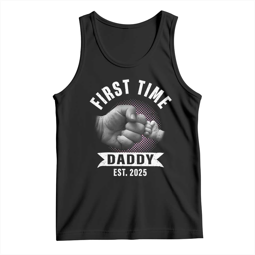 Girl Dad Est. 2025 Tank Top Fist Time Daddy To Be