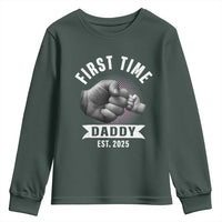 Girl Dad Est. 2025 Youth Sweatshirt Fist Time Daddy To Be