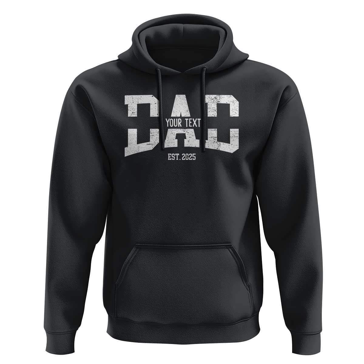 Personalized New Dad Hoodie Custom Name Father's Day Dad Est. 2025